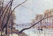 Alfred Sisley Ufer der Seine im Herbst Spain oil painting artist